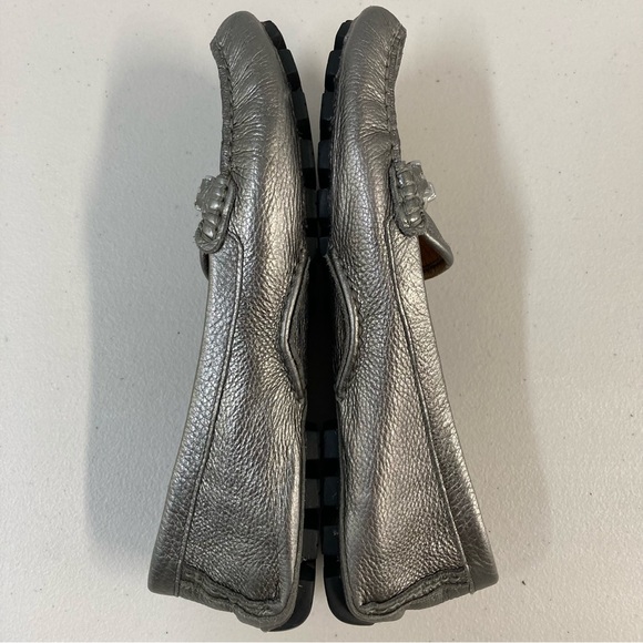 Coach Silver Leather Arlene Driving Moccasin - Picture 5 of 16